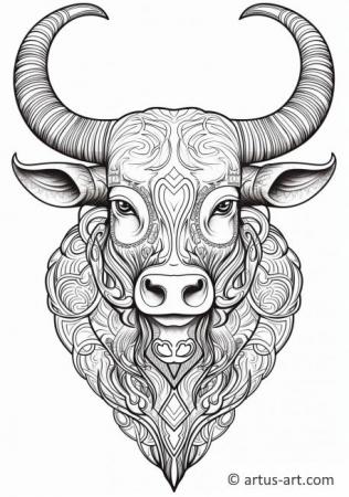 Longhorn Coloring Page