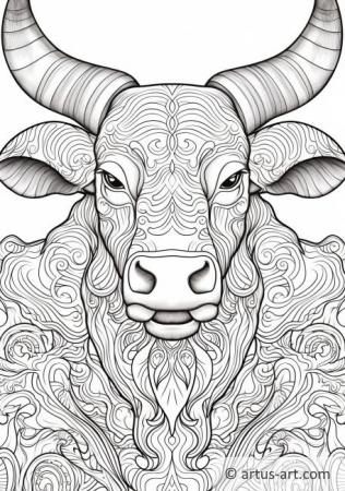 Longhorn Coloring Page