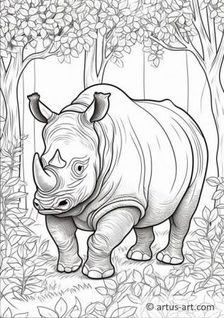 Раскраски носорогов