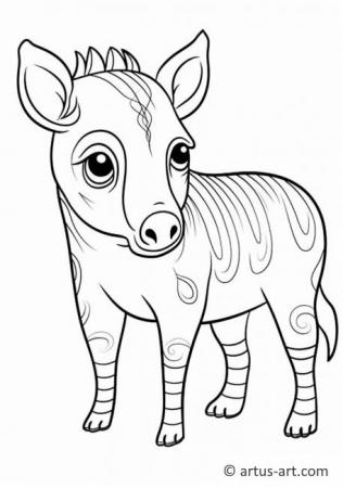 Uroczy kolorowanka tapira
