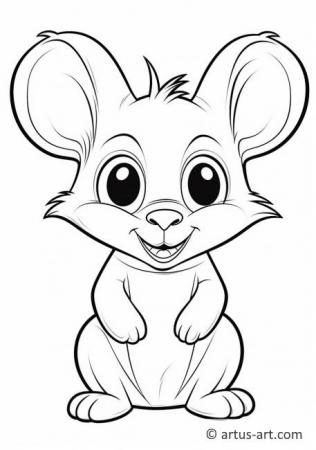 Page de coloriage de wallaby pour enfants