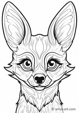 Cute Jackals Coloring Page For Kids