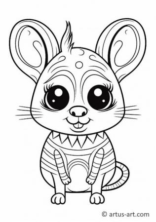 Mouse Deer Coloring Page