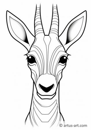 Süße Okapi Malvorlage