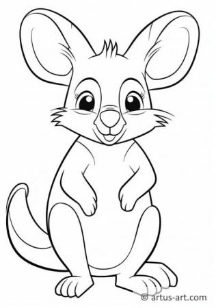 Page de coloriage Wallaby