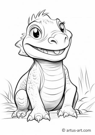 Tuatara Coloring Page For Kids