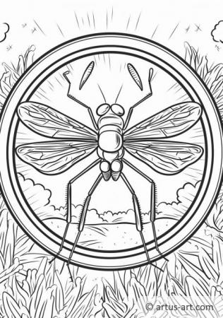 Mosquito Coloring Page For Kids