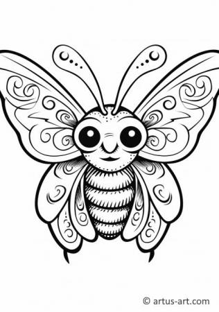 Awesome Moth Coloring Page