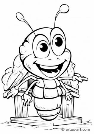 Stránka k vybarvení termitů pro děti