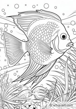 Angelfish Coloring Page For Kids