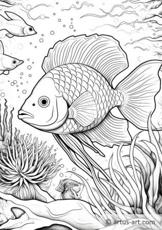 Angelfish Coloring Page For Kids
