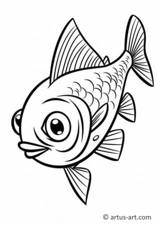 Awesome Bluefish Coloring Page For Kids