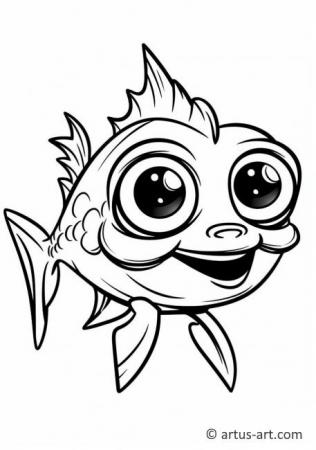 Catfish Coloring Page For Kids