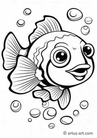 Awesome Clownfish Coloring Page For Kids