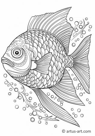 Deep sea fish Coloring Page