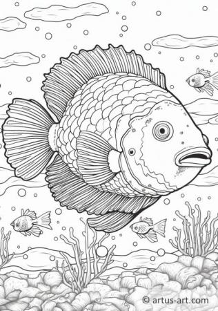 Flounder Coloring Page