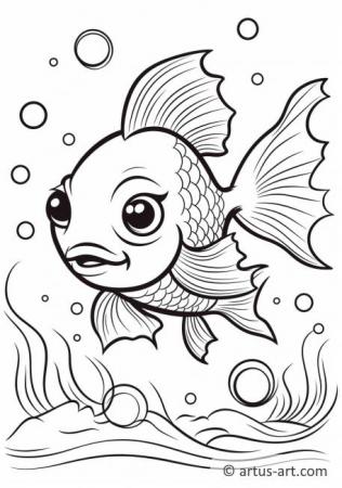 Goldfishes Coloring Page