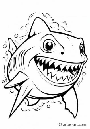 Great white shark Coloring Page