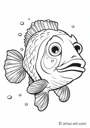 Awesome Grouper Coloring Page