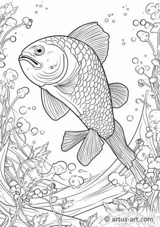 Mackerel Coloring Page For Kids