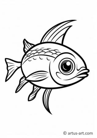 Awesome Mackerel Coloring Page