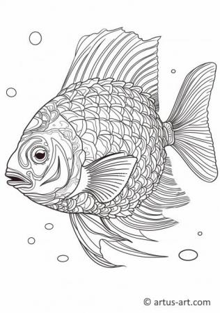 Ocean Sunfish Coloring Page