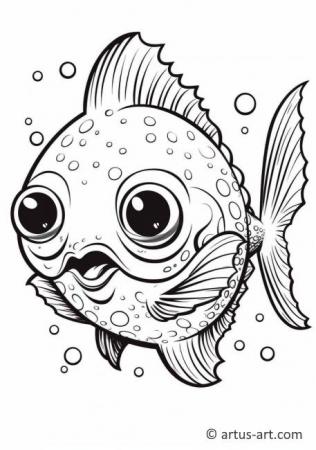 Awesome Ocean Sunfish Coloring Page