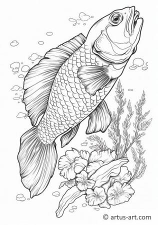 Perch Coloring Page