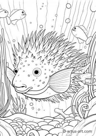 Strakatá ryba Coloring Page