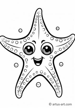 Awesome Starfish Coloring Page