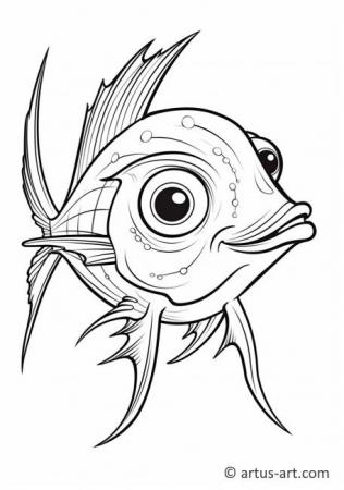 Swordfish Coloring Page For Kids