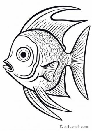 Melek Balığı Boyama Sayfaları