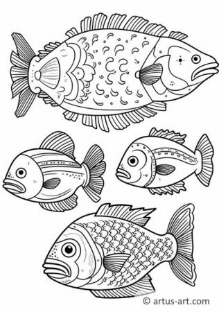 Awesome Basses Coloring Page For Kids