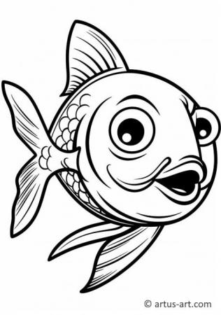 Bluefish Coloring Page For Kids