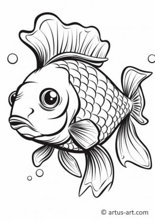 Awesome Carp Coloring Page