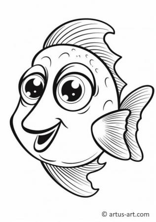 Awesome Flounder Coloring Page