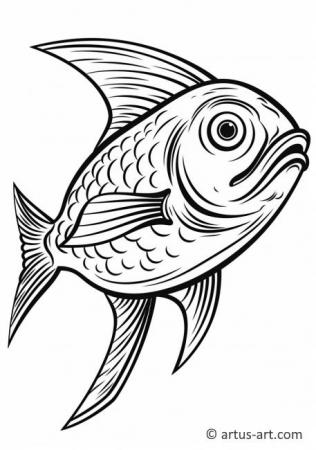Awesome Herring Coloring Page For Kids
