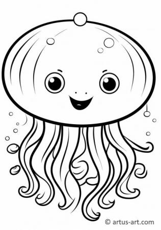 Awesome Jellyfish Coloring Page
