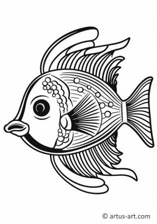 Pennant coralfish Coloring Pages