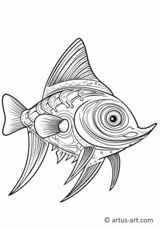 Awesome Swordfish Coloring Page