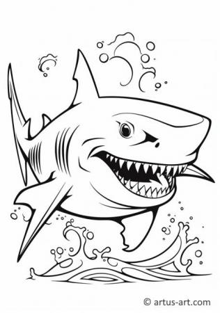 Kaplan Köpekbalığı Boyama Sayfası