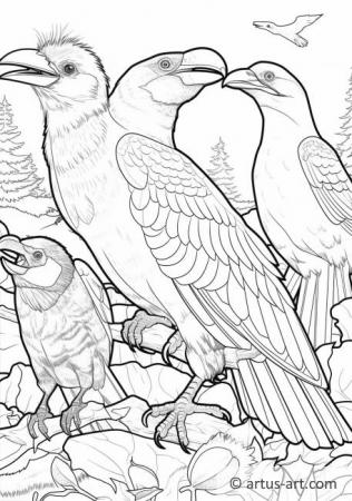 Birds of North America Coloring Page