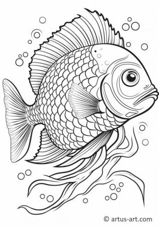 Awesome Tilapia Coloring Page