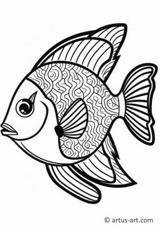 Awesome Triggerfish Coloring Page