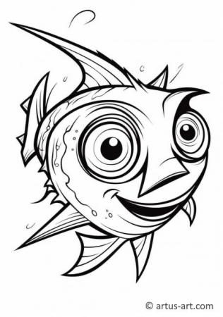 Tuna Coloring Page For Kids