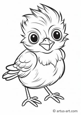 Bluebird Coloring Page For Kids