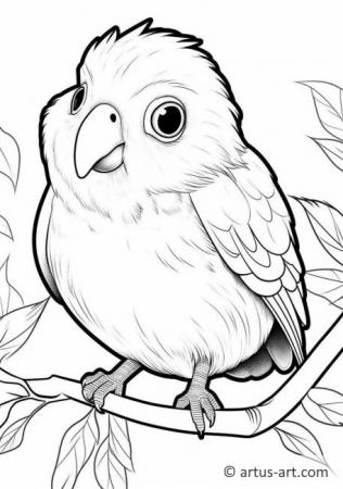 Canary Coloring Page
