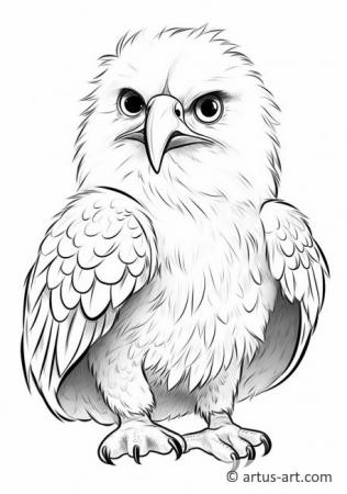 Awesome Bald eagle Coloring Page