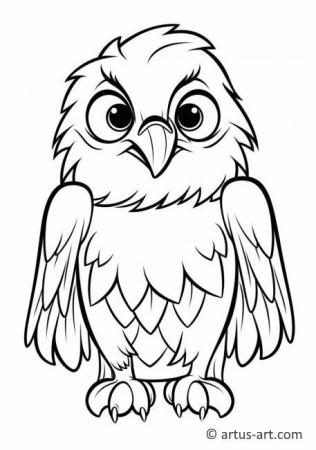 Awesome Bald eagle Coloring Page