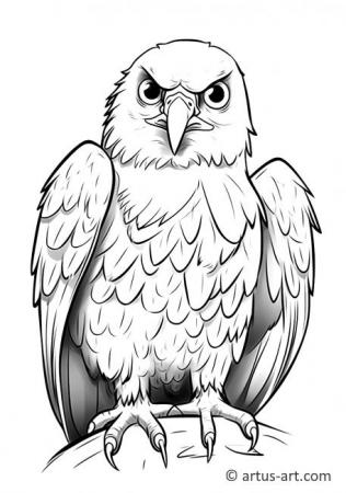 Awesome Bald eagle Coloring Page For Kids